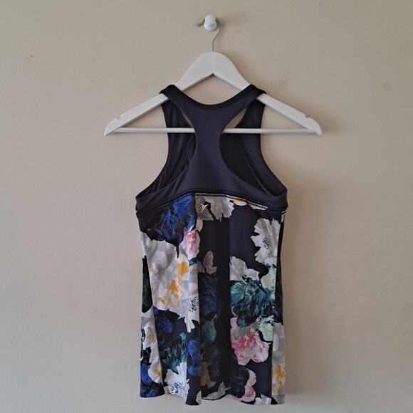 Old Navy Blue Multicolored Racerback Floral Swim Top.- Size SP - Picture 4 of 7